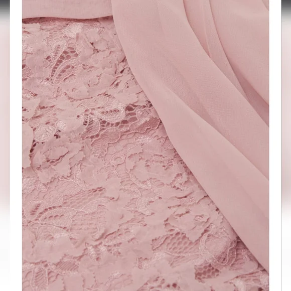 JS Collections Elodie Neck Drape Gown - Picture 5 of 6